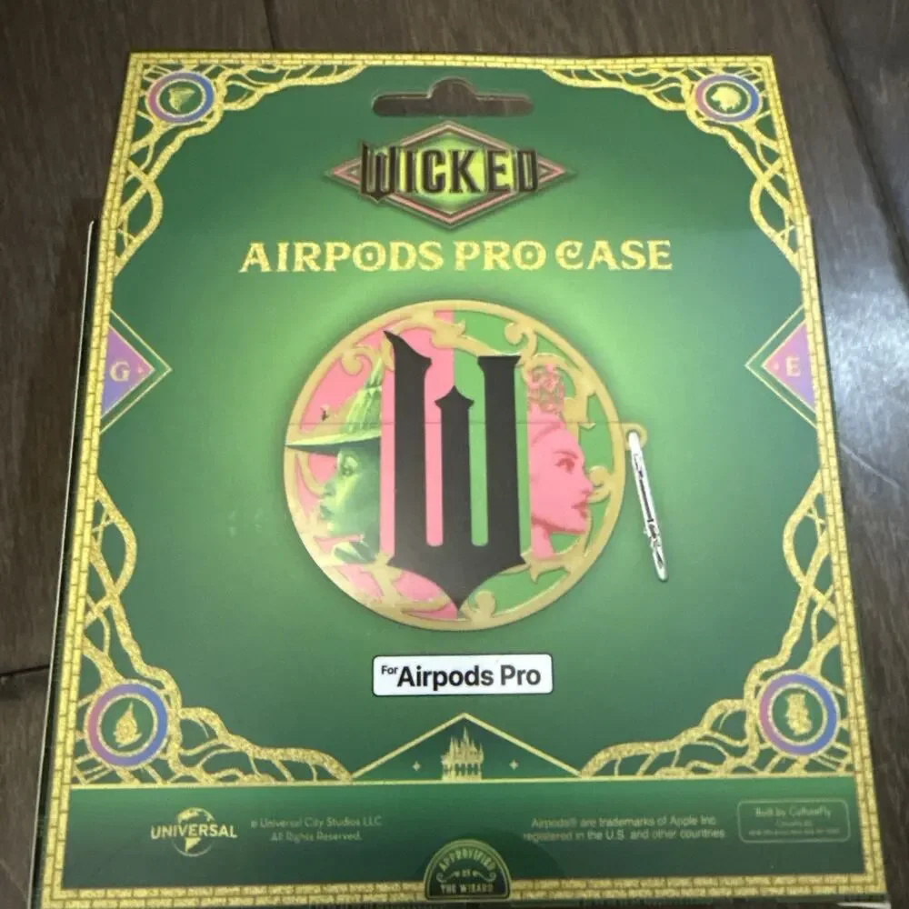 Universal Studios Movie Wicked Airpods Pro Case Elphaba & Glinda New In Box